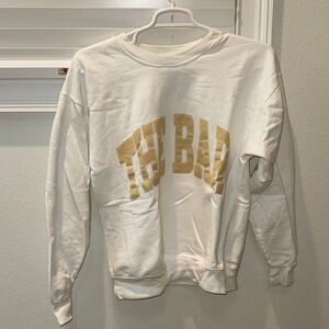 The Bar White and Gold Sweatshirt
